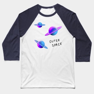 Trippy Saturn Baseball T-Shirt